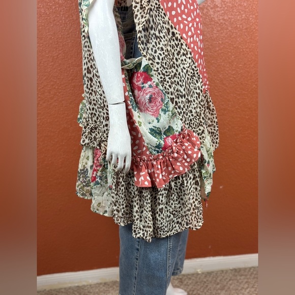 Umgee Floral  Animal Print Open Front Kimono Size S/M. E89 - Picture 12 of 15